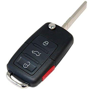 VW 2002- 2008 Beetle Golf jetta Passat GTI 4-Button Remote (753DC 753AM) - ZIPPY LOCKS