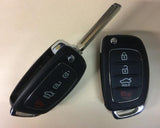 2014-2017 Hyundai Sonata 4 Btn Remote Flip Key (Original) - FCC ID: TQ8-RKE-4F16 - ZIPPY LOCKS