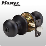 Master Lock - Grade 3 - Biscuit Style Knob - Privacy - KW1/SC1 Keyway - ZIPPY LOCKS