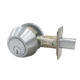 Premium Commercial Single Cylinder Deadbolt – Satin Chrome – 26D – SC1 – Grade 1 - ZIPPY LOCKS