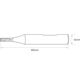 Universal Grade Carbide 2mm End Mill Cutter (RAISE) - ZIPPY LOCKS