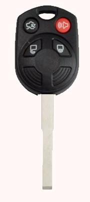 2012-2017 Ford 4 Btn Remote Head High Security Key (SHELL) Old Style 164-R8046 - ZIPPY LOCKS