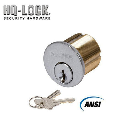 1-1/8 " Mortise Cylinder US32D SC1- Silver - ZIPPY LOCKS