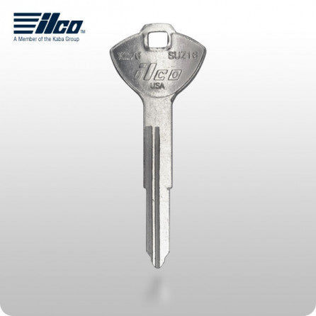 Suzuki SUZ16 / X276 Motorcycle Key (ILCO) - ZIPPY LOCKS