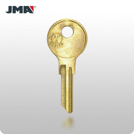 AP3 / K103 / 103AM Chicago 6-Wafer Cabinet Key (JMA CHI-8DE) - ZIPPY LOCKS