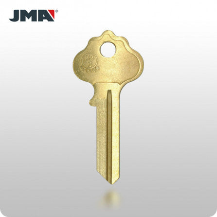 IN3 / IN36 Ilco 5-Wafer Cabinet Key - Brass (JMA ILC-4DE) - ZIPPY LOCKS