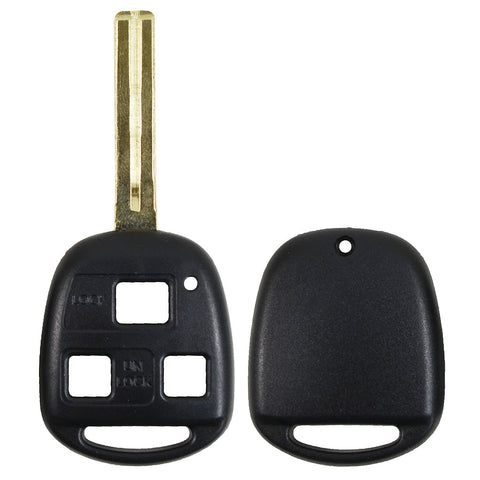 1998-2010 Lexus 3-BUTTON Remote Head Key (SHELL) - Short Blade - ZIPPY LOCKS