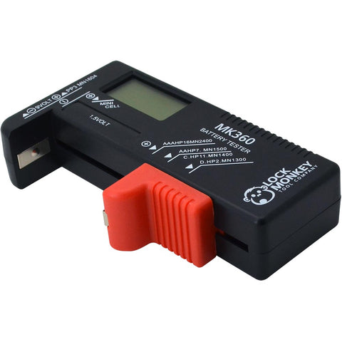 ON Sale BT-168D Portable Digital Battery Tester Black Digital Battery Power Measuring Instrument The Function Battery Tester - ZIPPY LOCKS