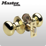 Master Lock - Grade 3 - Biscuit Style Door Knob - No Keyway - Passage - ZIPPY LOCKS