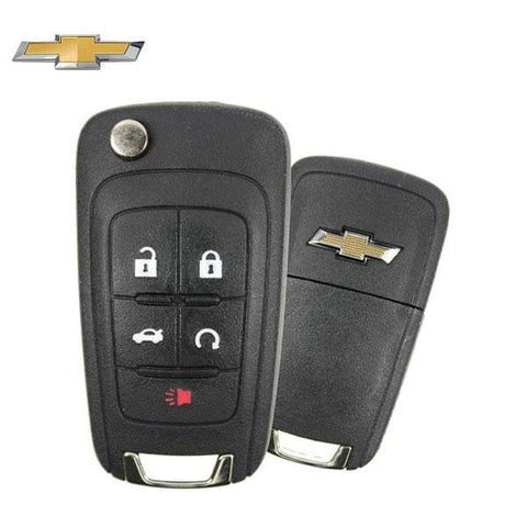 2010-2019 Chevrolet / 5-Button Remote Flip Key / PEPS / PN 13584829 / P4O9MK74946931 - ZIPPY LOCKS