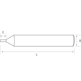 Universal Grade Carbide 1mm Tracer Point (RAISE) - ZIPPY LOCKS