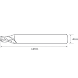 Universal Grade Carbide 2mm End Mill Cutter (RAISE) - ZIPPY LOCKS