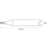 Swiss Grade Carbide 2mm End Mill Cutter (RAISE) - ZIPPY LOCKS