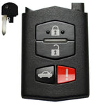 2005-2008 Mazda 6 / 4-Button Remote w/ Key Head - FCC: KPU41788 - ZIPPY LOCKS