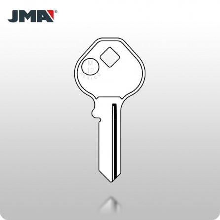 M12 / 1092D Master 5-Pin Padlock Key - Brass JMA MAS-3DE - ZIPPY LOCKS