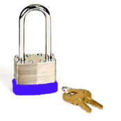 Padlock - 40mm Long Shackle with 2 keys - ZIPPY LOCKS