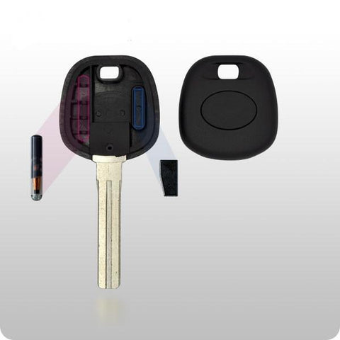 Lexus Transponder Key SHELL - TOY50 Style SHORT Blade - ZIPPY LOCKS